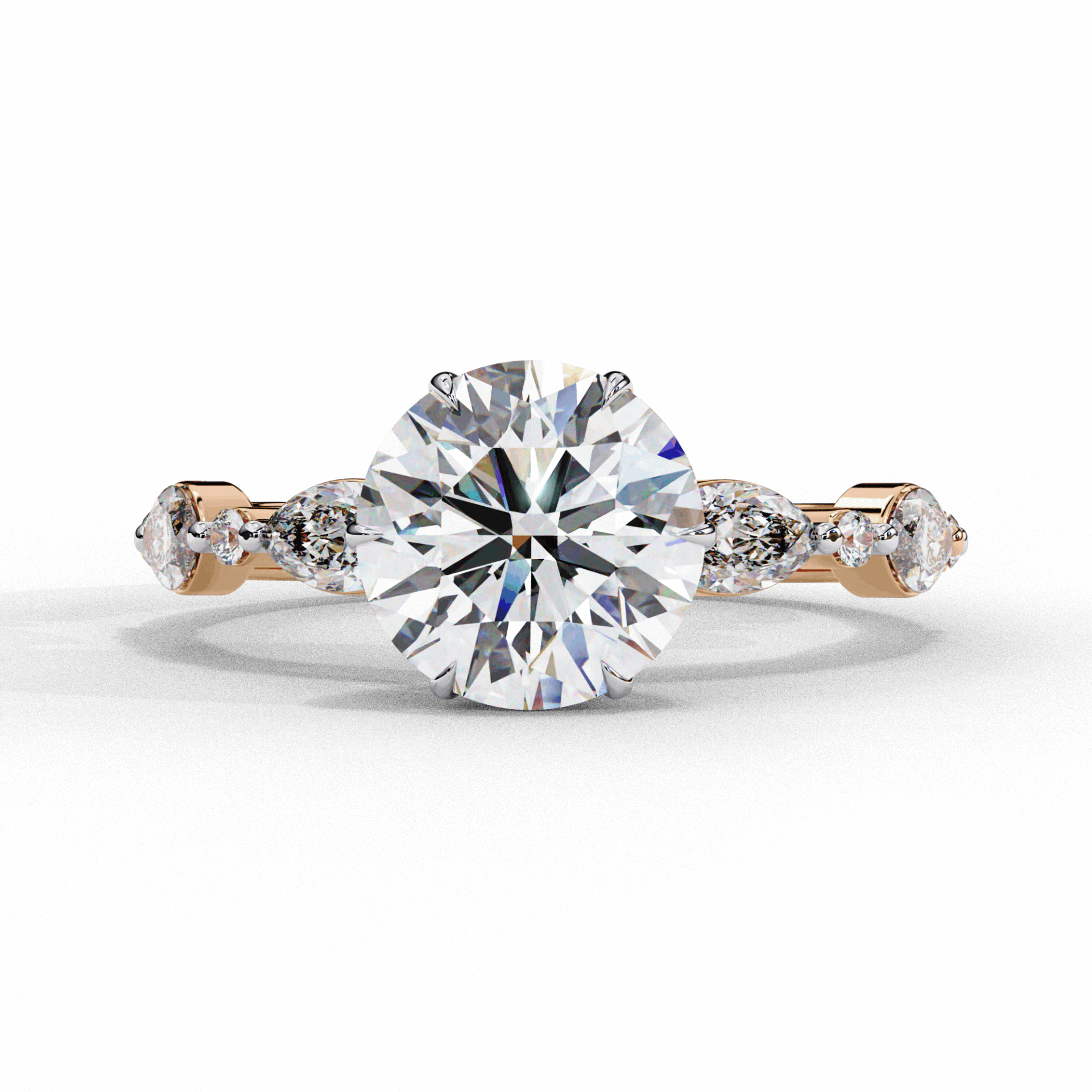 2.75 Carat Round Endless Love Solitaire Ring in Moissanite | House of Estara