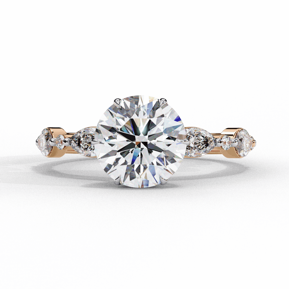 2.75 Carat Round Endless Love Solitaire Ring in Moissanite | House of Estara