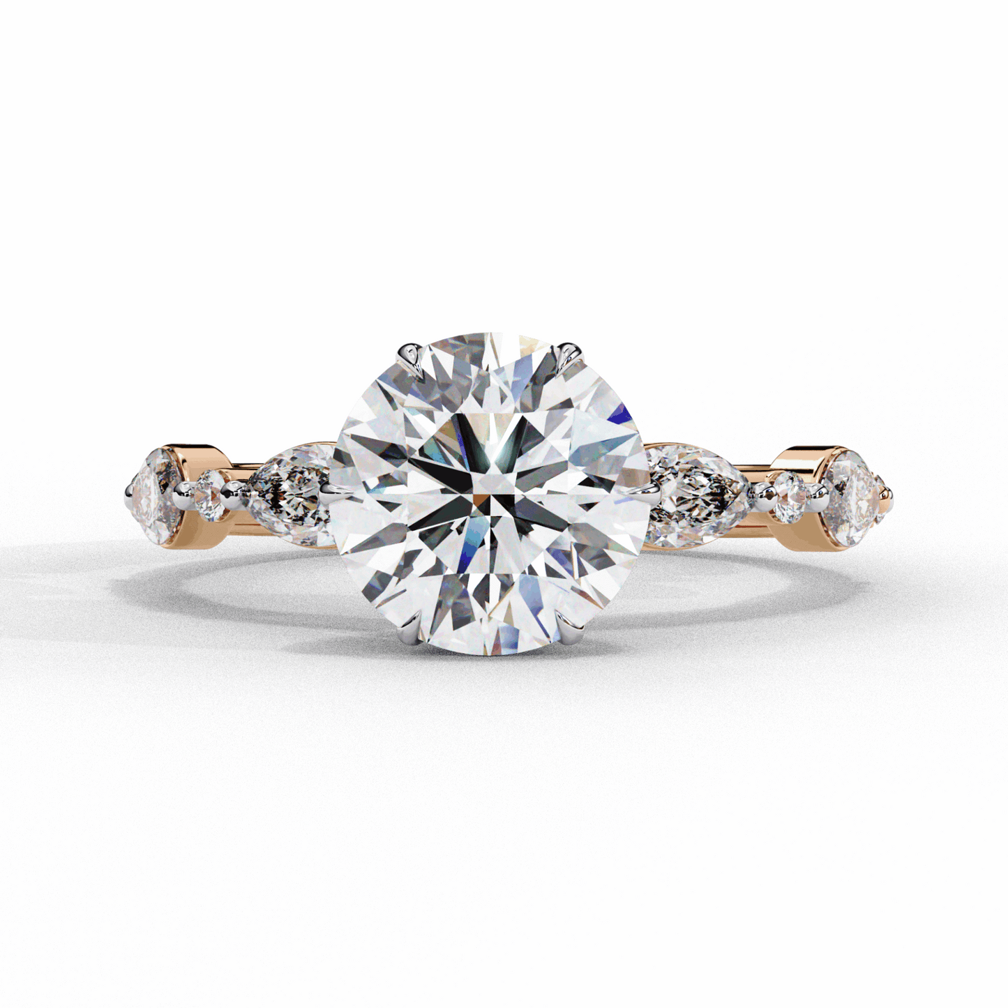 2.75 Carat Round Endless Love Solitaire Ring in Moissanite | House of Estara