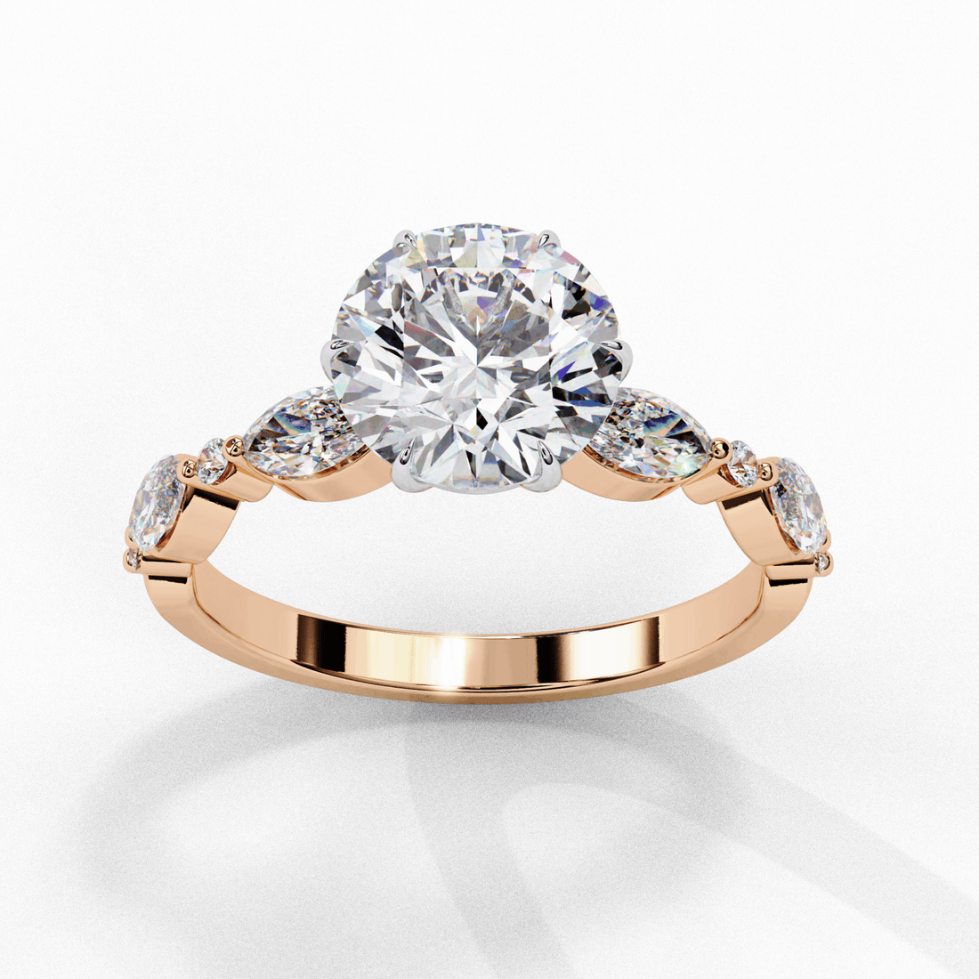 2.75 Carat Round Endless Love Solitaire Ring in Moissanite | House of Estara