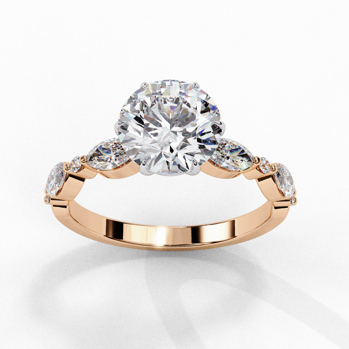 2.75 Carat Round Endless Love Solitaire Ring in Moissanite | House of Estara