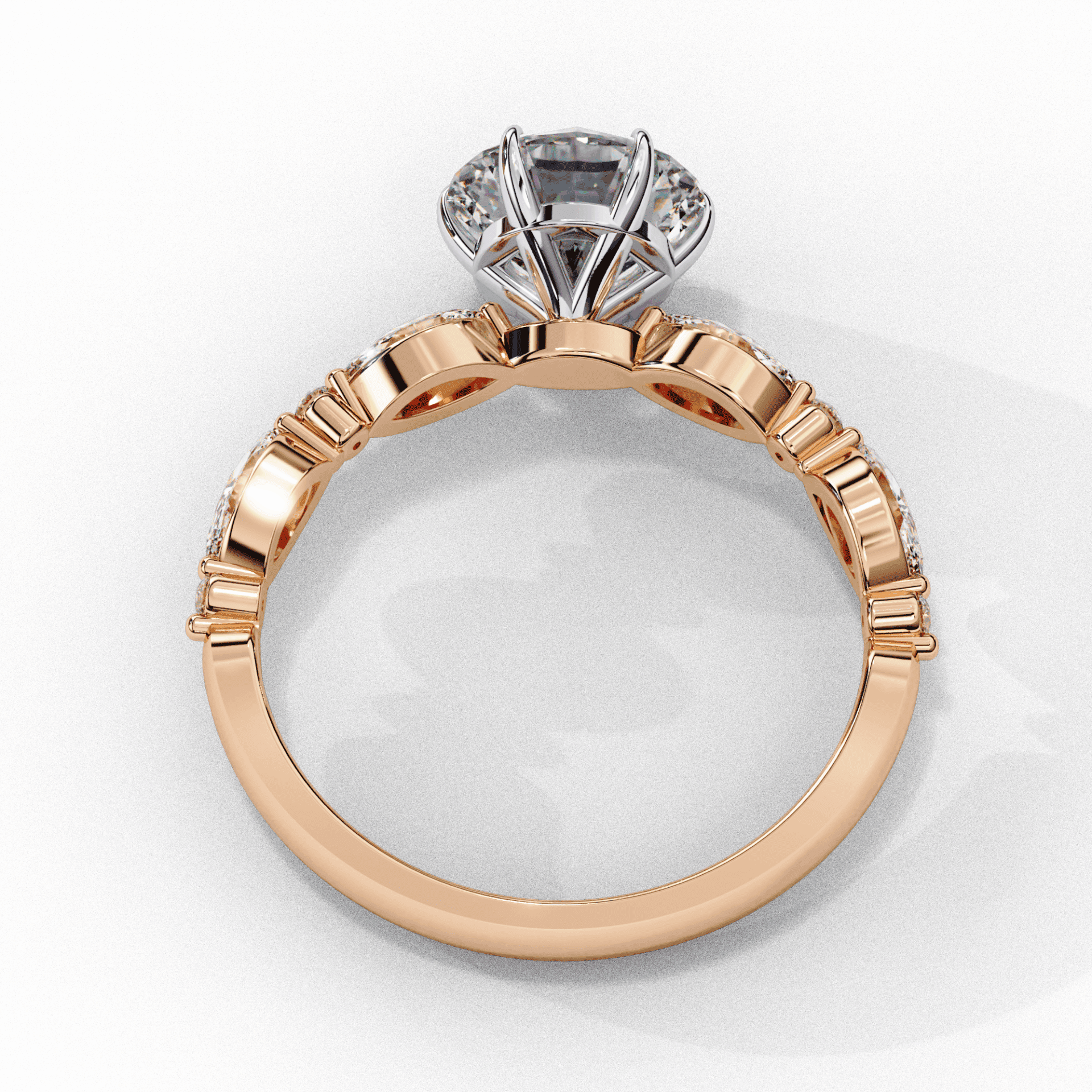 2.75 Carat Round Endless Love Solitaire Ring in Moissanite | House of Estara