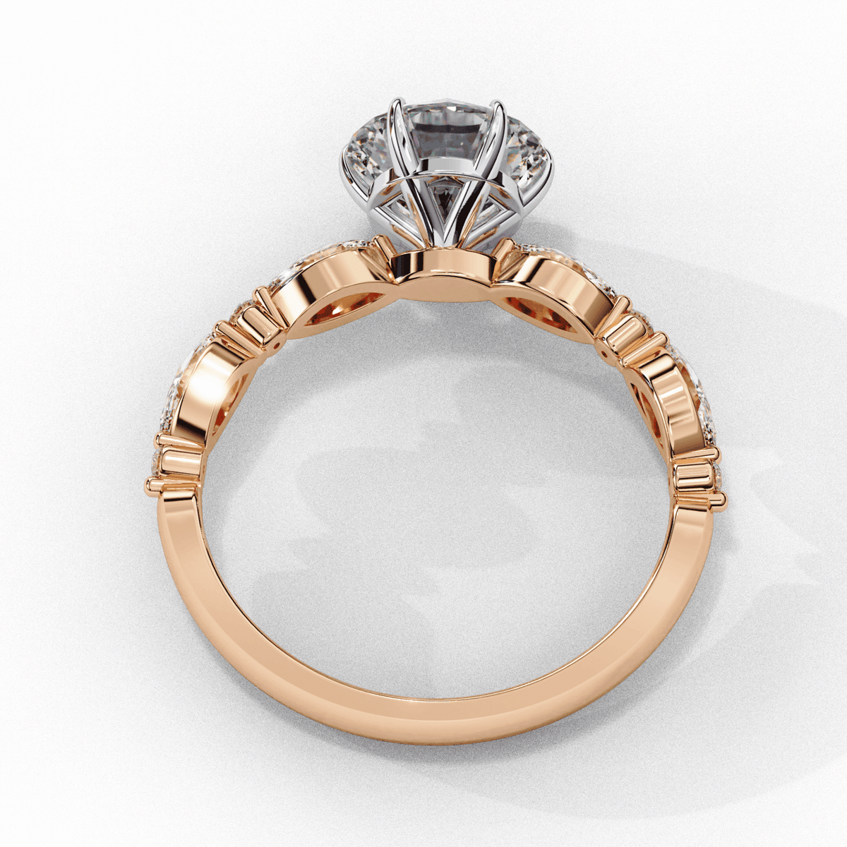 2.75 Carat Round Endless Love Solitaire Ring in Moissanite | House of Estara