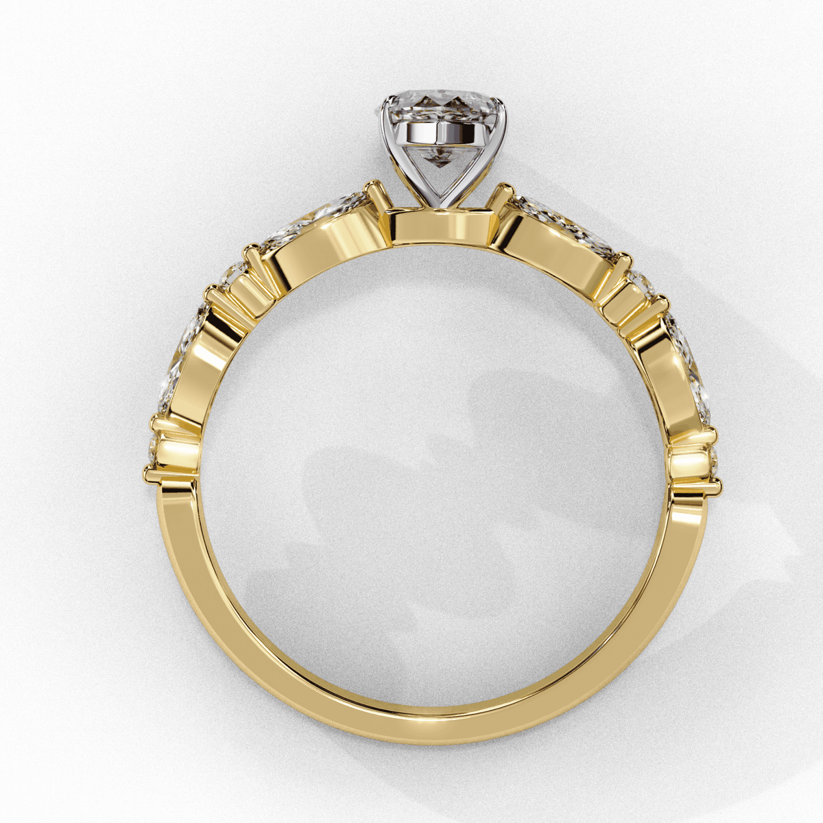 1.75 Carat Marquise Endless Love Solitaire Ring in Moissanite | House of Estara