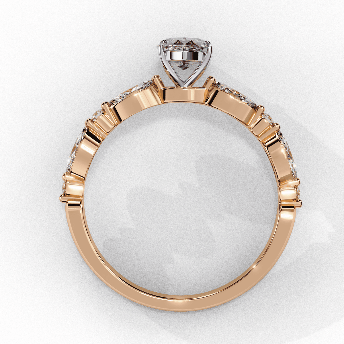 1.75 Carat Marquise Endless Love Solitaire Ring in Moissanite | House of Estara