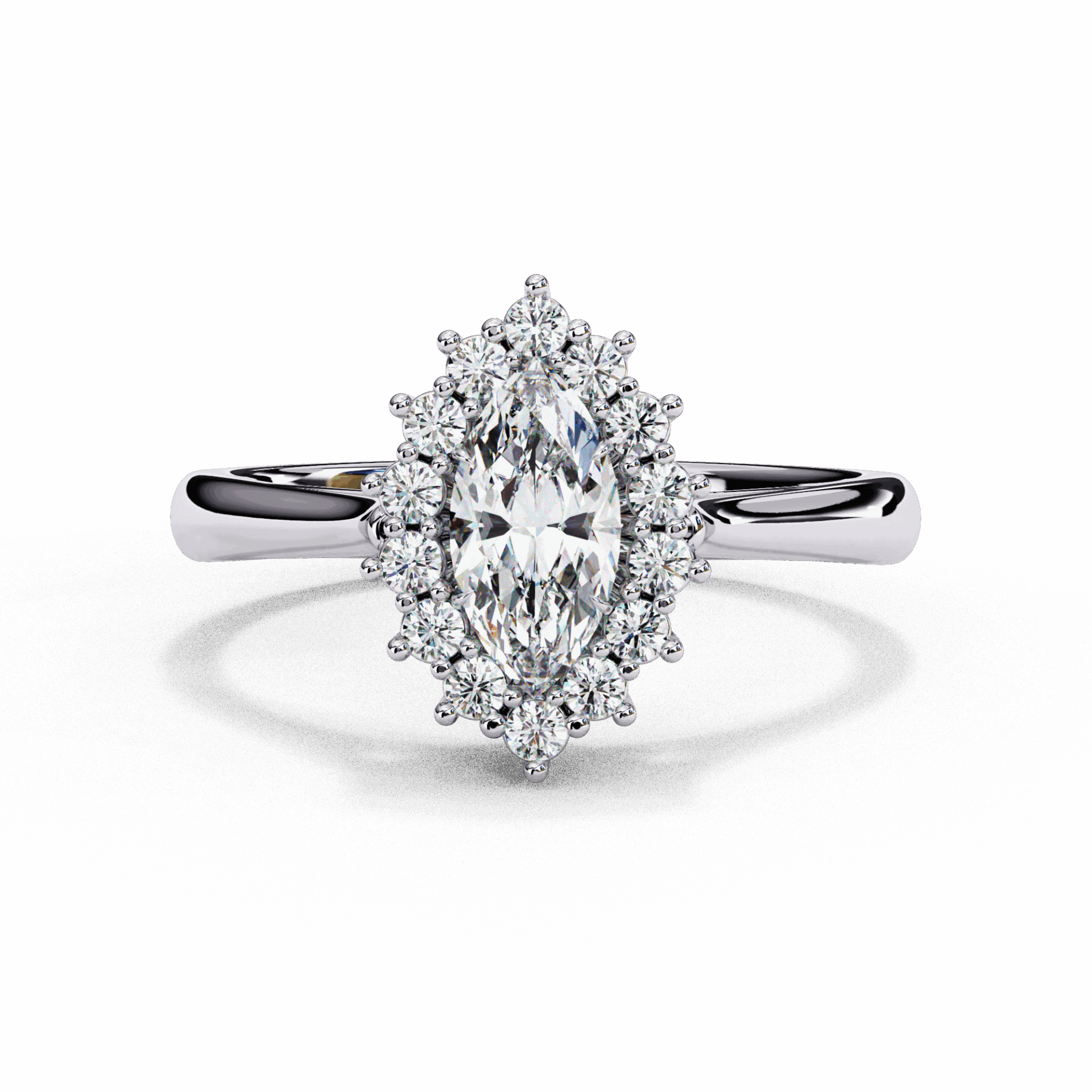 0.75 Carat Marquise Timeless Solitaire Ring in Moissanite | House of Estara