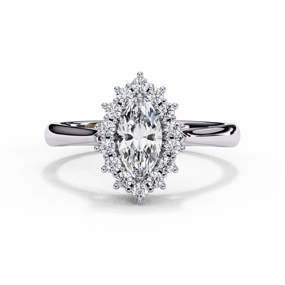 0.75 Carat Marquise Timeless Solitaire Ring in Moissanite | House of Estara
