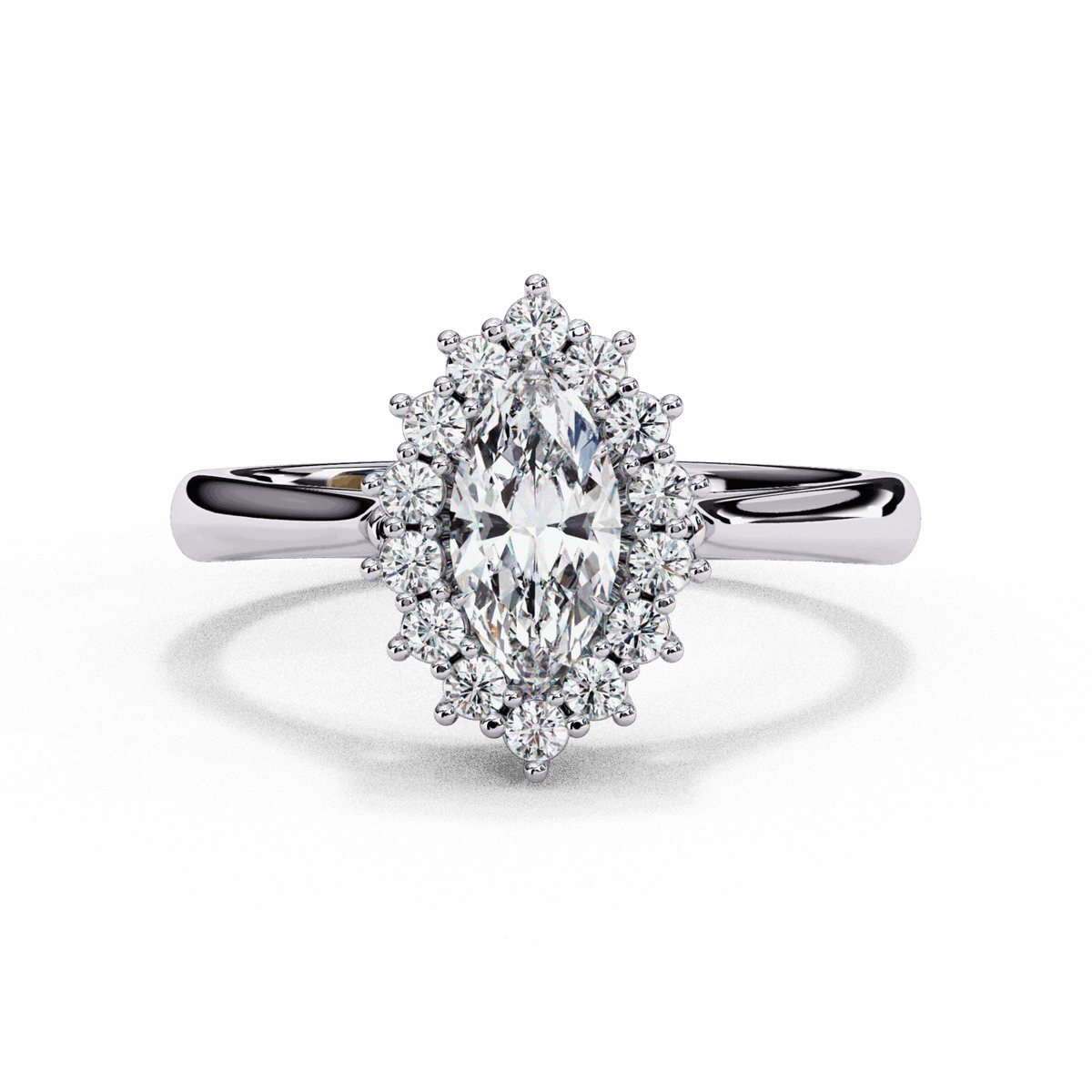 0.75 Carat Marquise Timeless Solitaire Ring in Moissanite | House of Estara