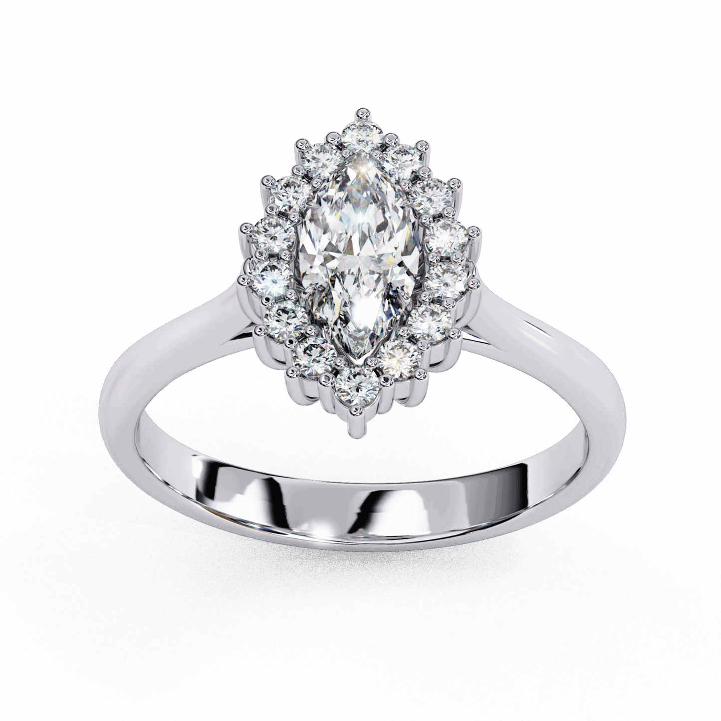 0.75 Carat Marquise Timeless Solitaire Ring in Moissanite | House of Estara