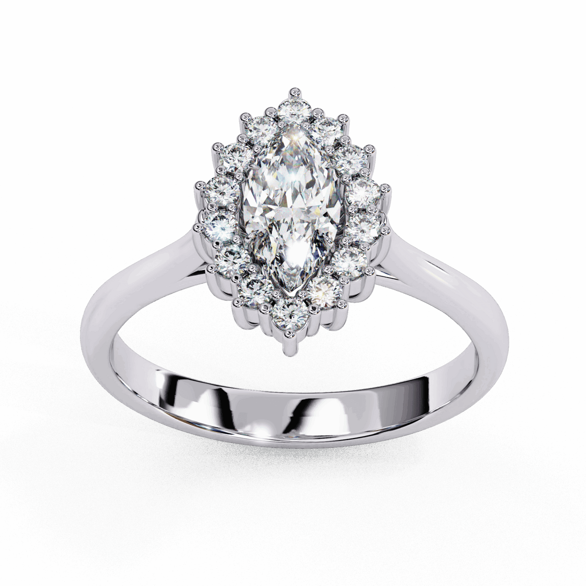 0.75 Carat Marquise Timeless Solitaire Ring in Moissanite | House of Estara