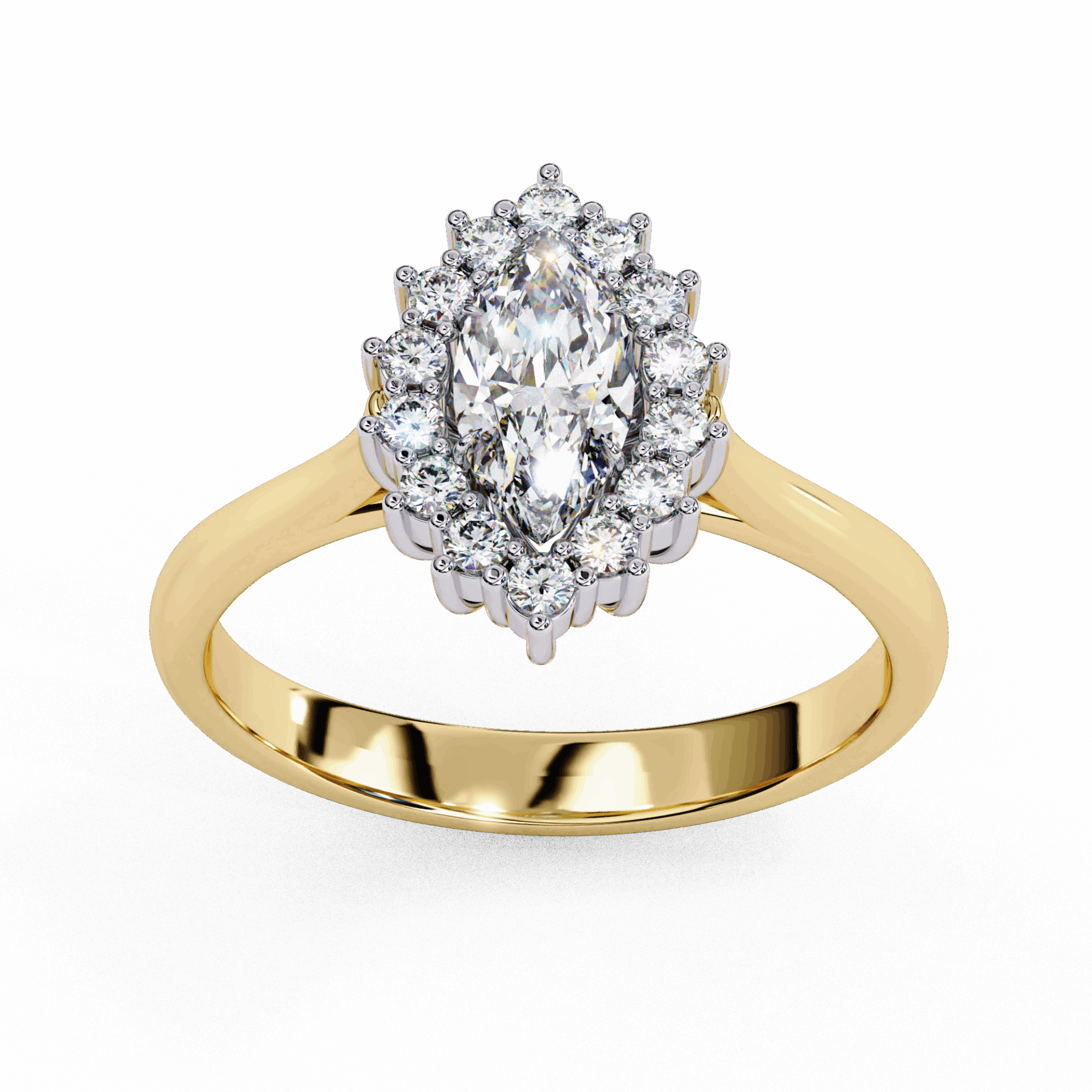 0.75 Carat Marquise Timeless Solitaire Ring in Moissanite | House of Estara