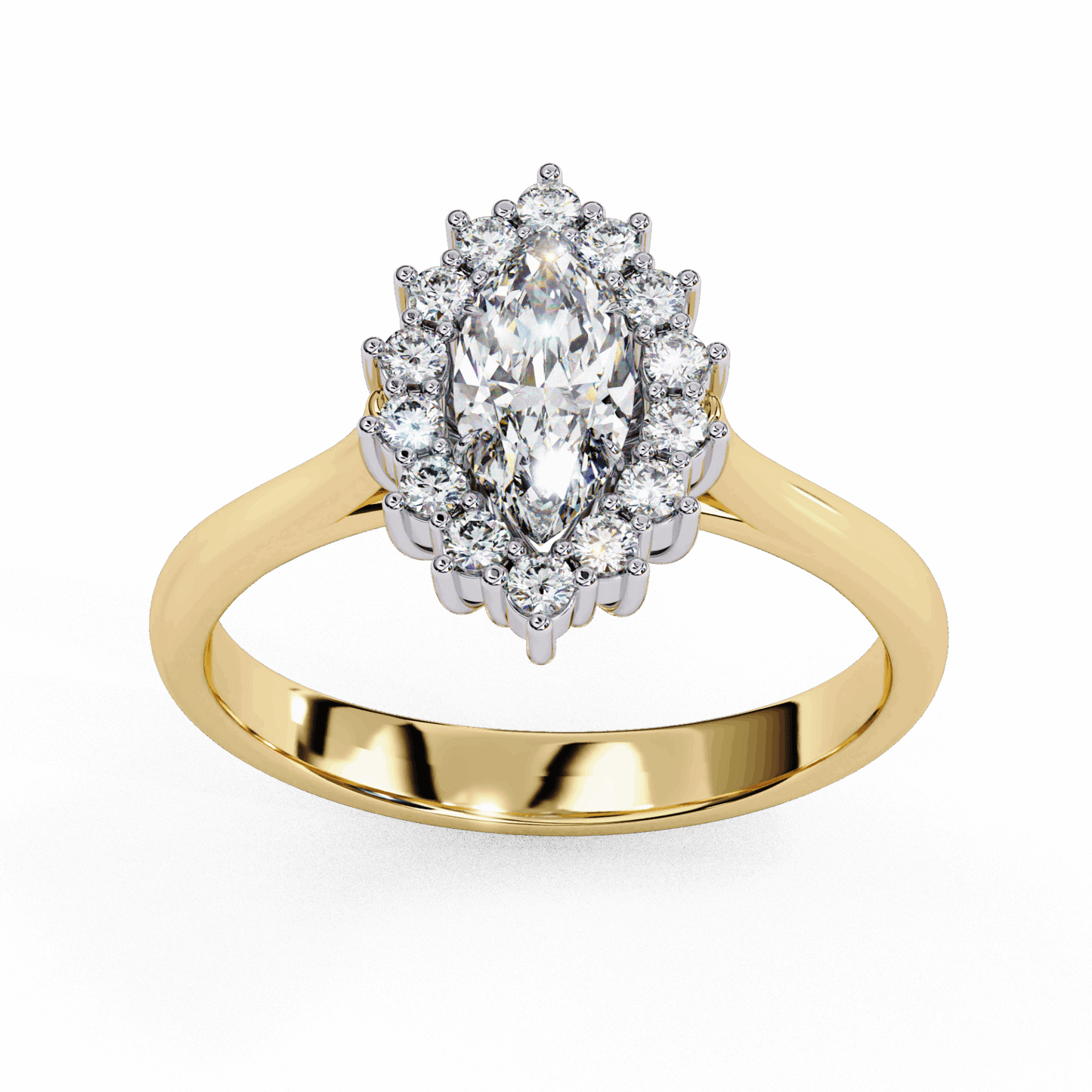 0.75 Carat Marquise Timeless Solitaire Ring in Moissanite | House of Estara