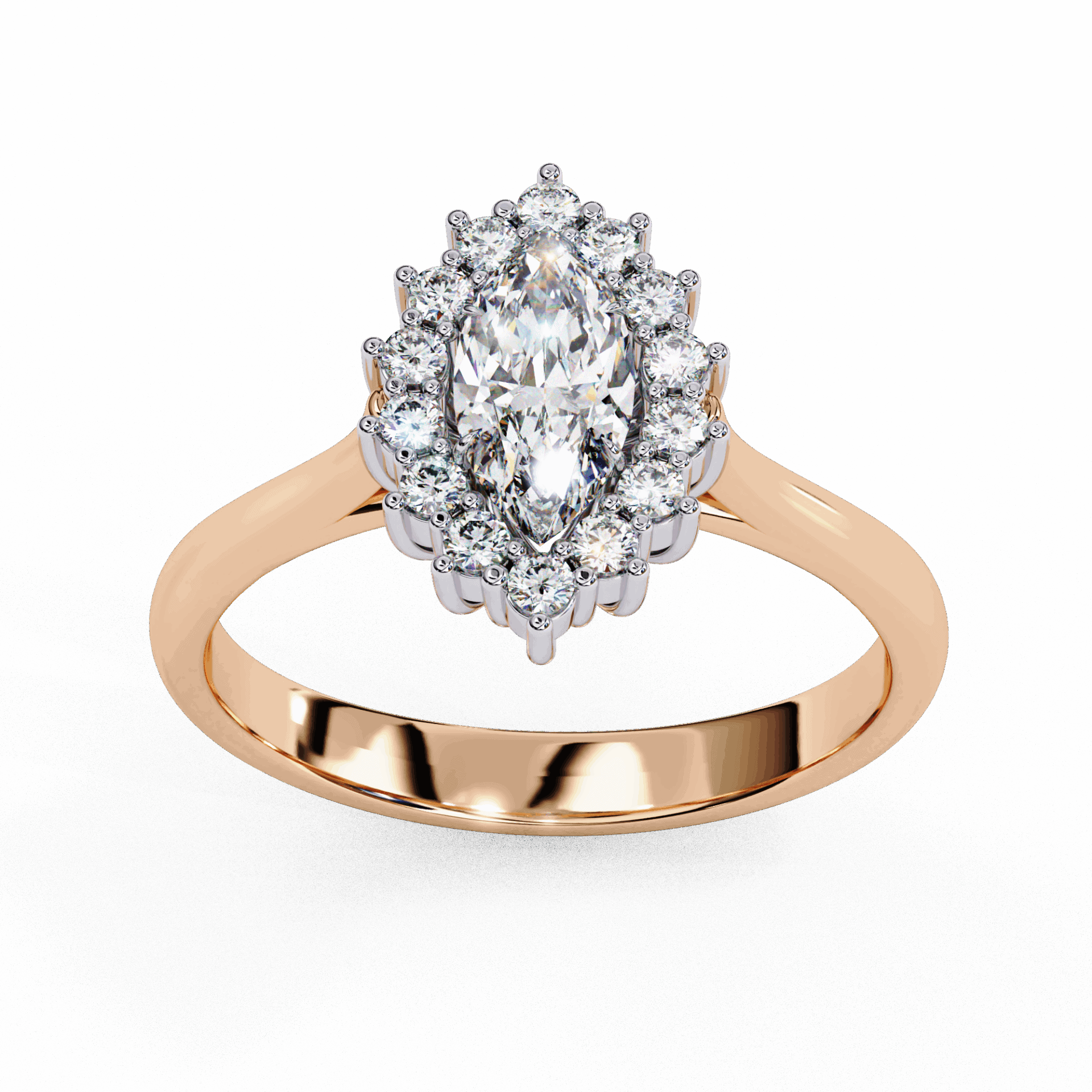 0.75 Carat Marquise Timeless Solitaire Ring in Moissanite | House of Estara