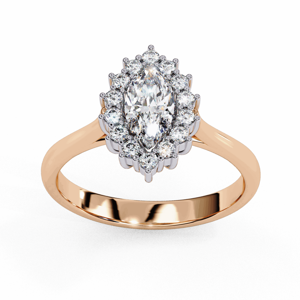 0.75 Carat Marquise Timeless Solitaire Ring in Moissanite | House of Estara