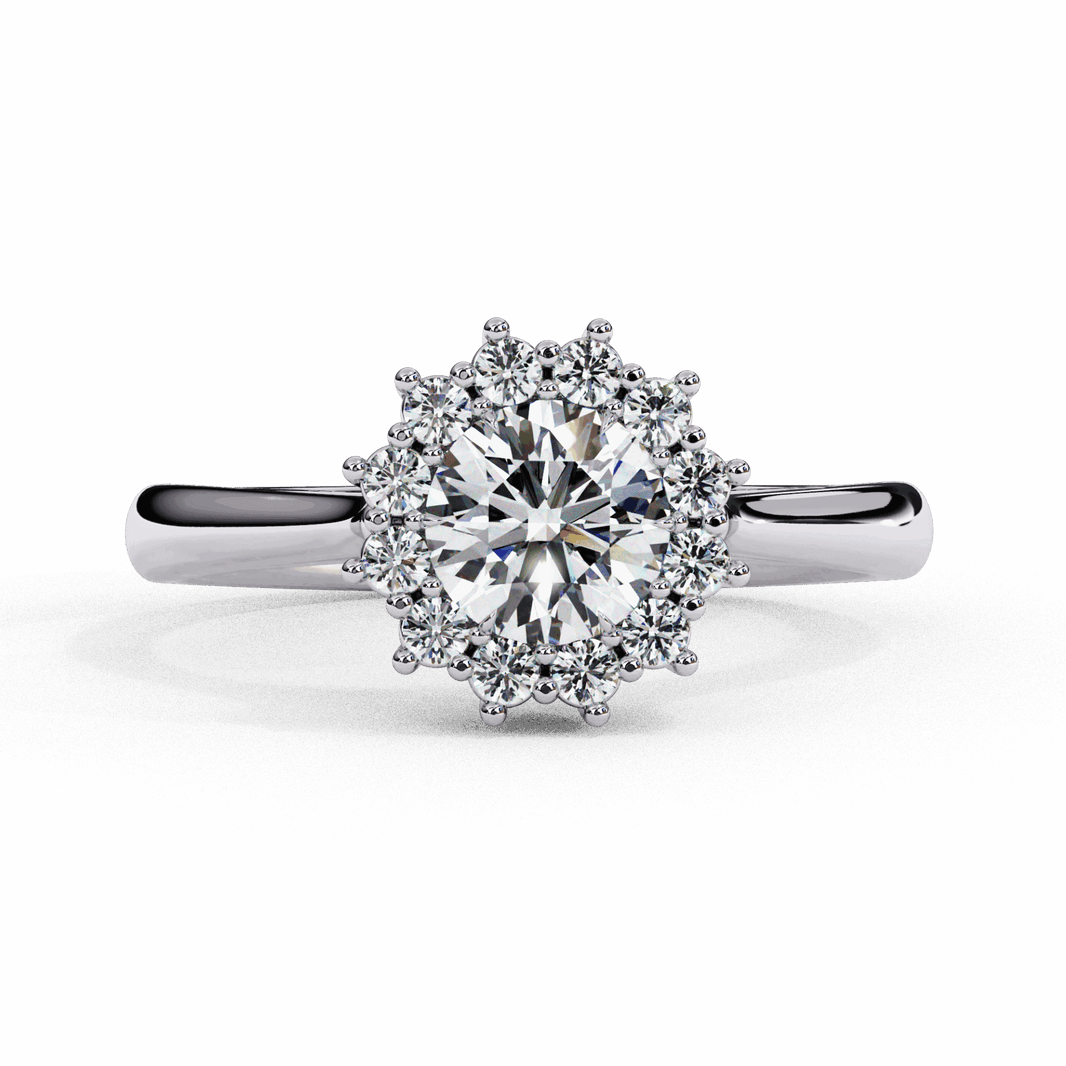 0.75 Carat Round Timeless Solitaire Ring in Moissanite | House of Estara