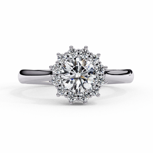 0.75 Carat Round Timeless Solitaire Ring in Moissanite | House of Estara