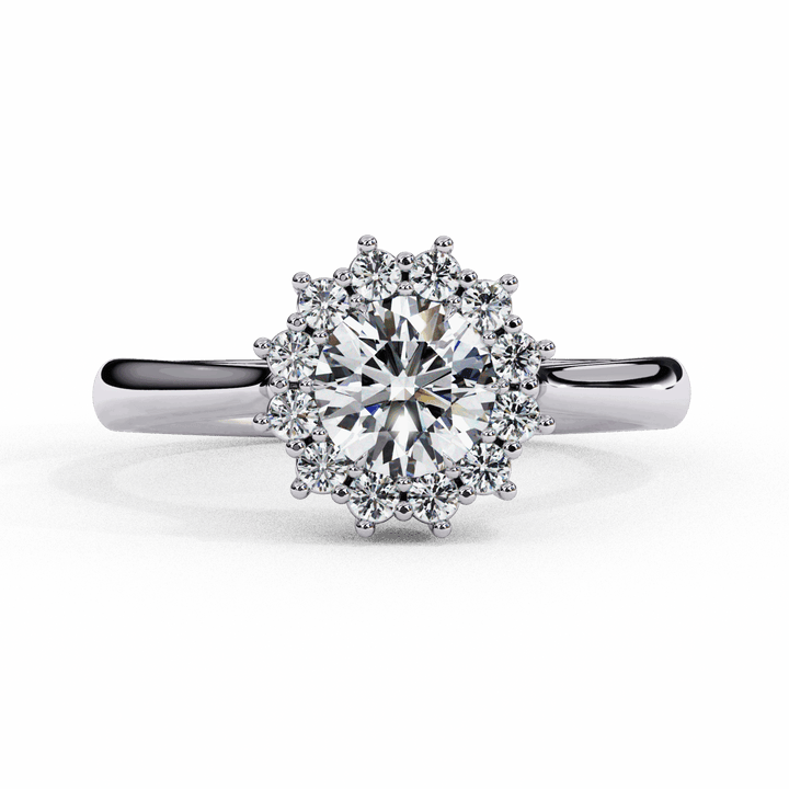 0.75 Carat Round Timeless Solitaire Ring in Moissanite | House of Estara