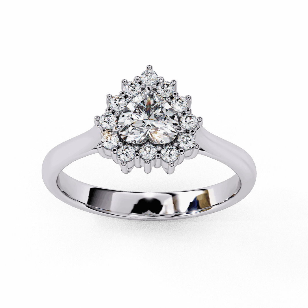 0.75 Carat Heart Timeless Solitaire Ring in Moissanite | House of Estara