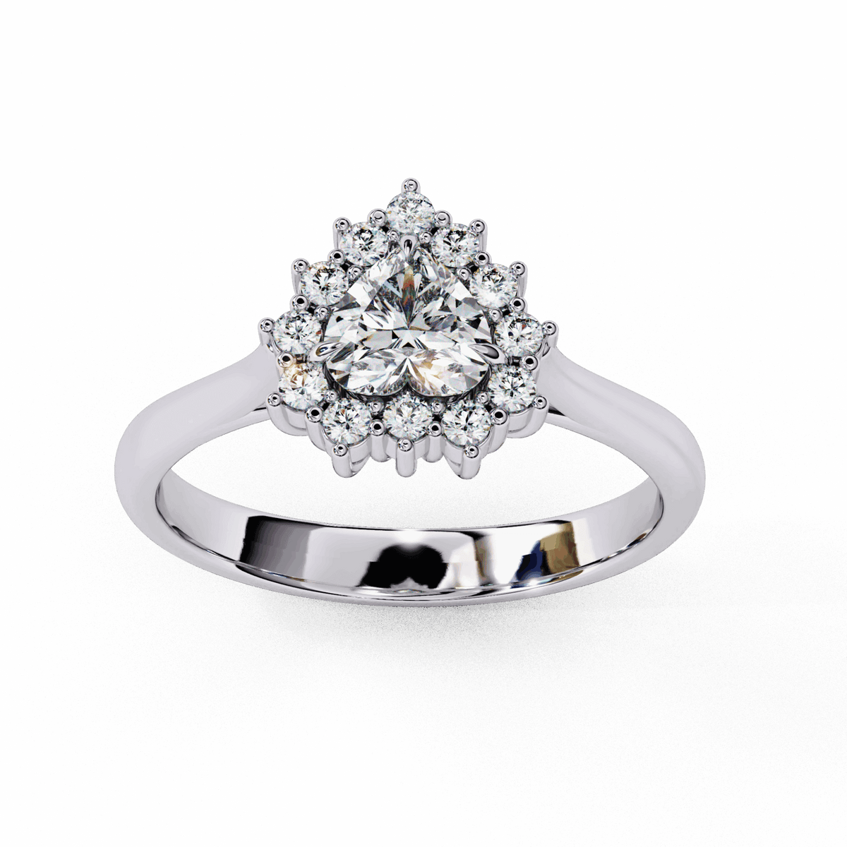 0.75 Carat Heart Timeless Solitaire Ring in Moissanite | House of Estara