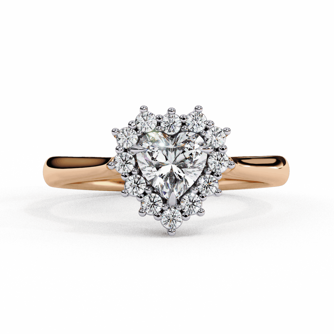 0.75 Carat Heart Timeless Solitaire Ring in Moissanite | House of Estara