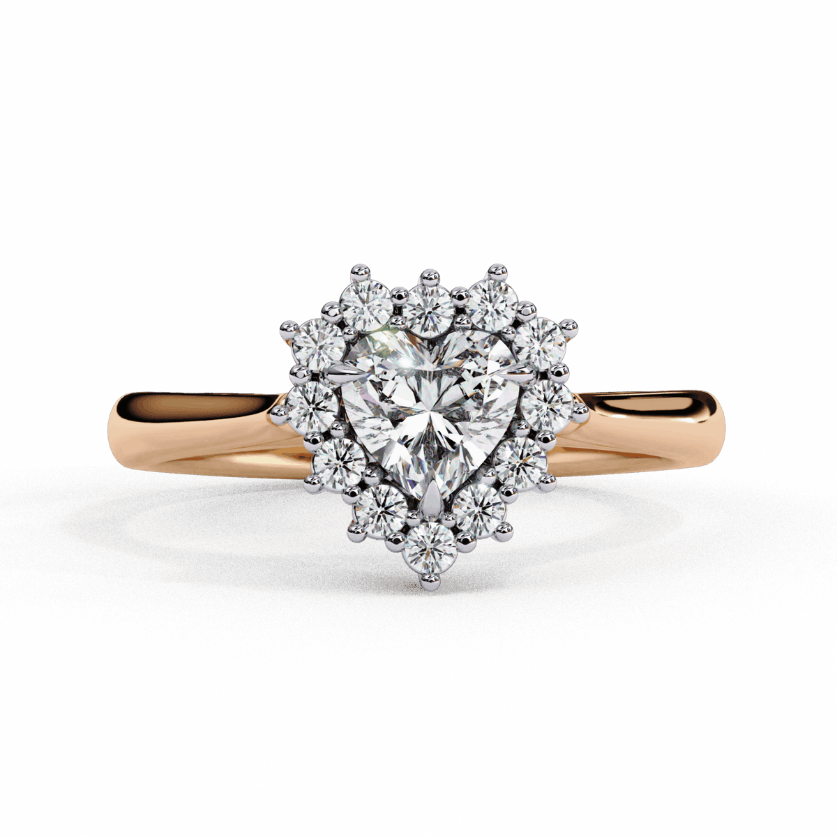 0.75 Carat Heart Timeless Solitaire Ring in Moissanite | House of Estara