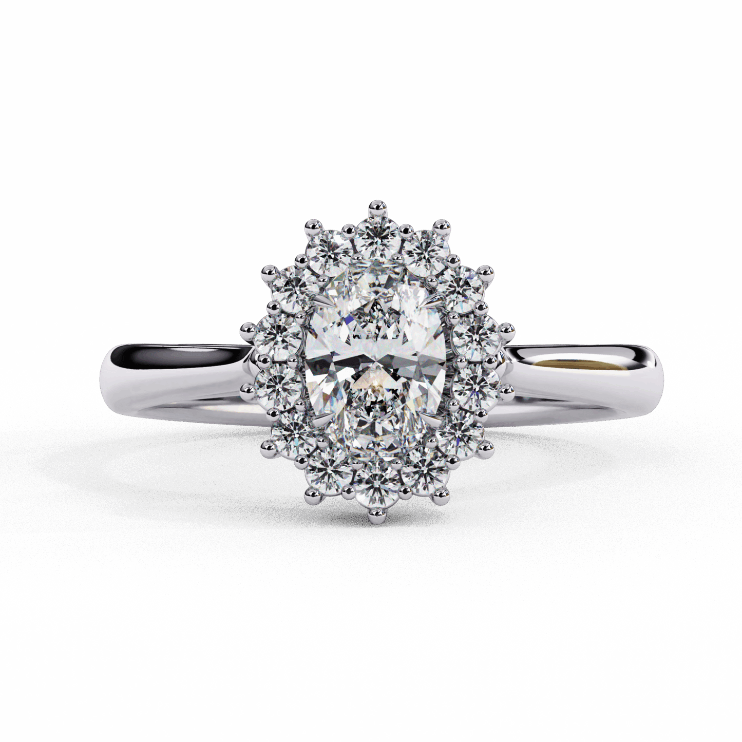 0.75 Carat Oval Timeless Solitaire Ring in Moissanite | House of Estara