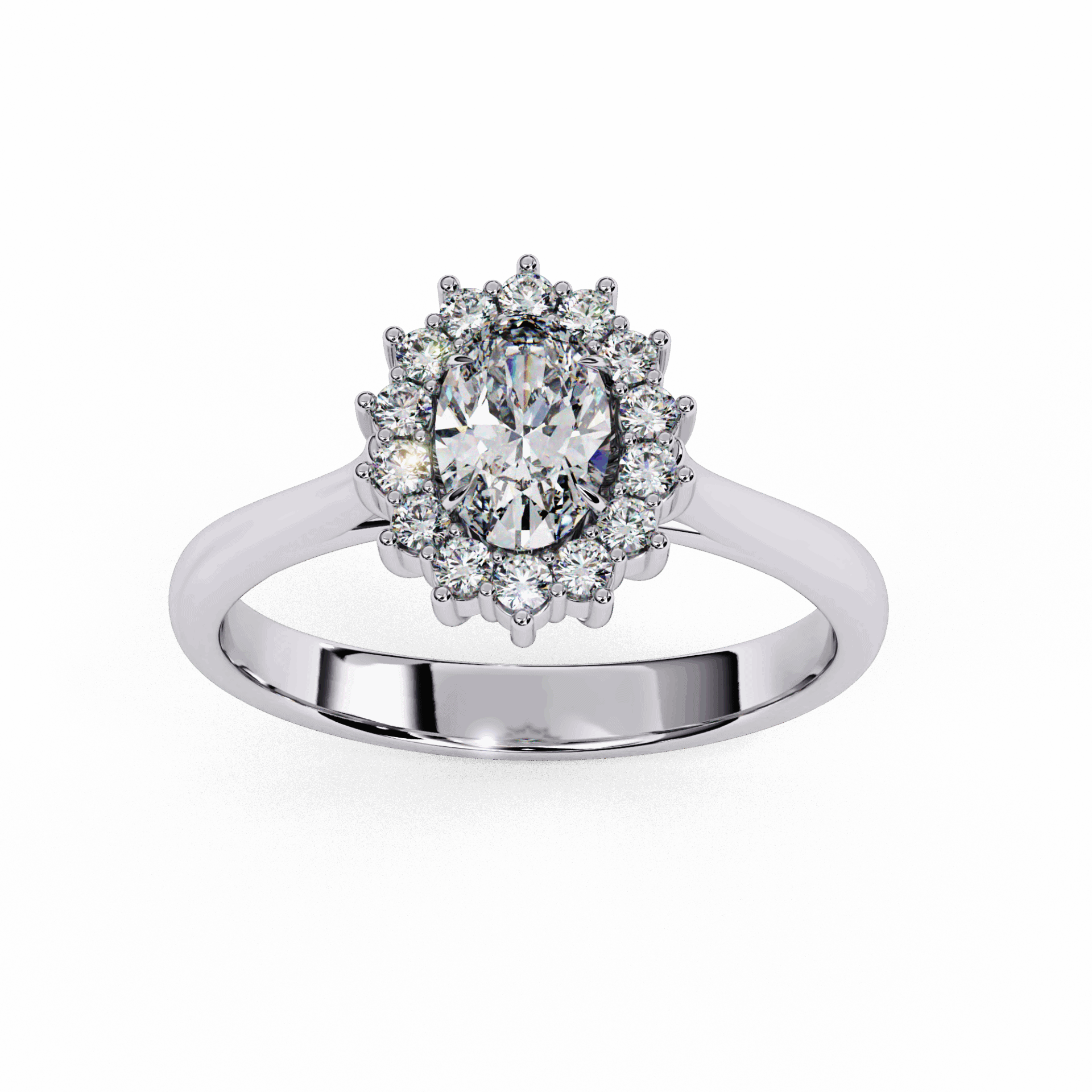 0.75 Carat Oval Timeless Solitaire Ring in Moissanite | House of Estara