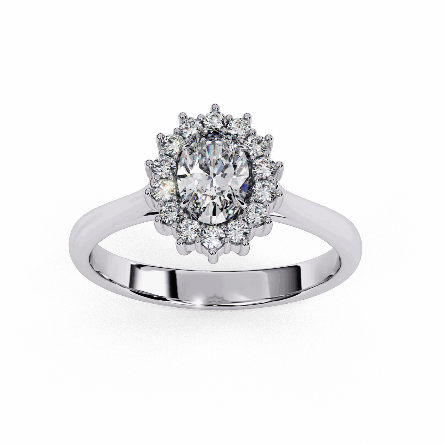 0.75 Carat Oval Timeless Solitaire Ring in Moissanite | House of Estara