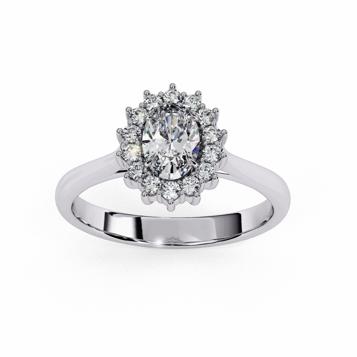 0.75 Carat Oval Timeless Solitaire Ring in Moissanite | House of Estara