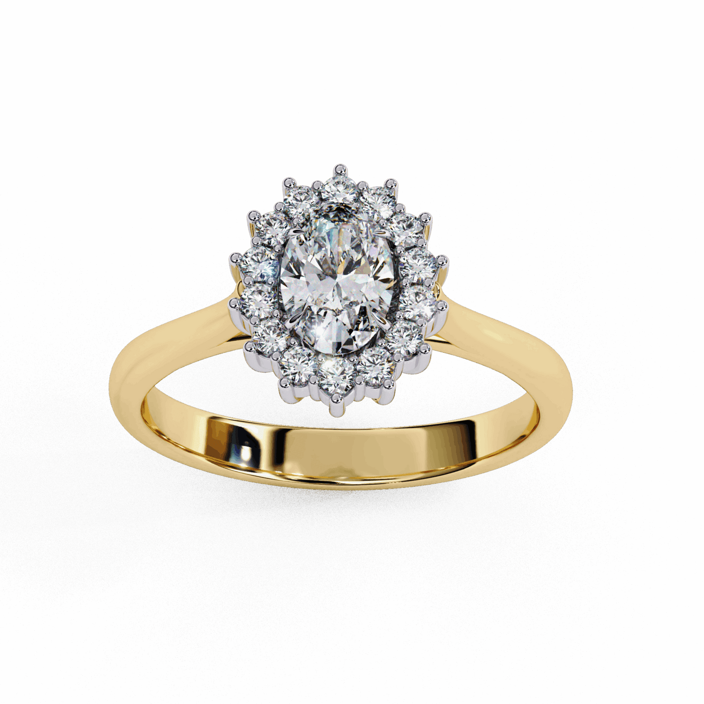 0.75 Carat Oval Timeless Solitaire Ring in Moissanite | House of Estara