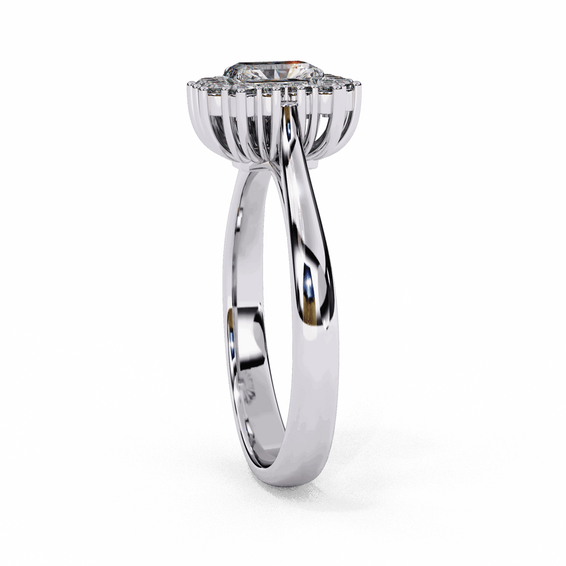 0.5 Carat Emerald Timeless Solitaire Ring in Moissanite | House of Estara