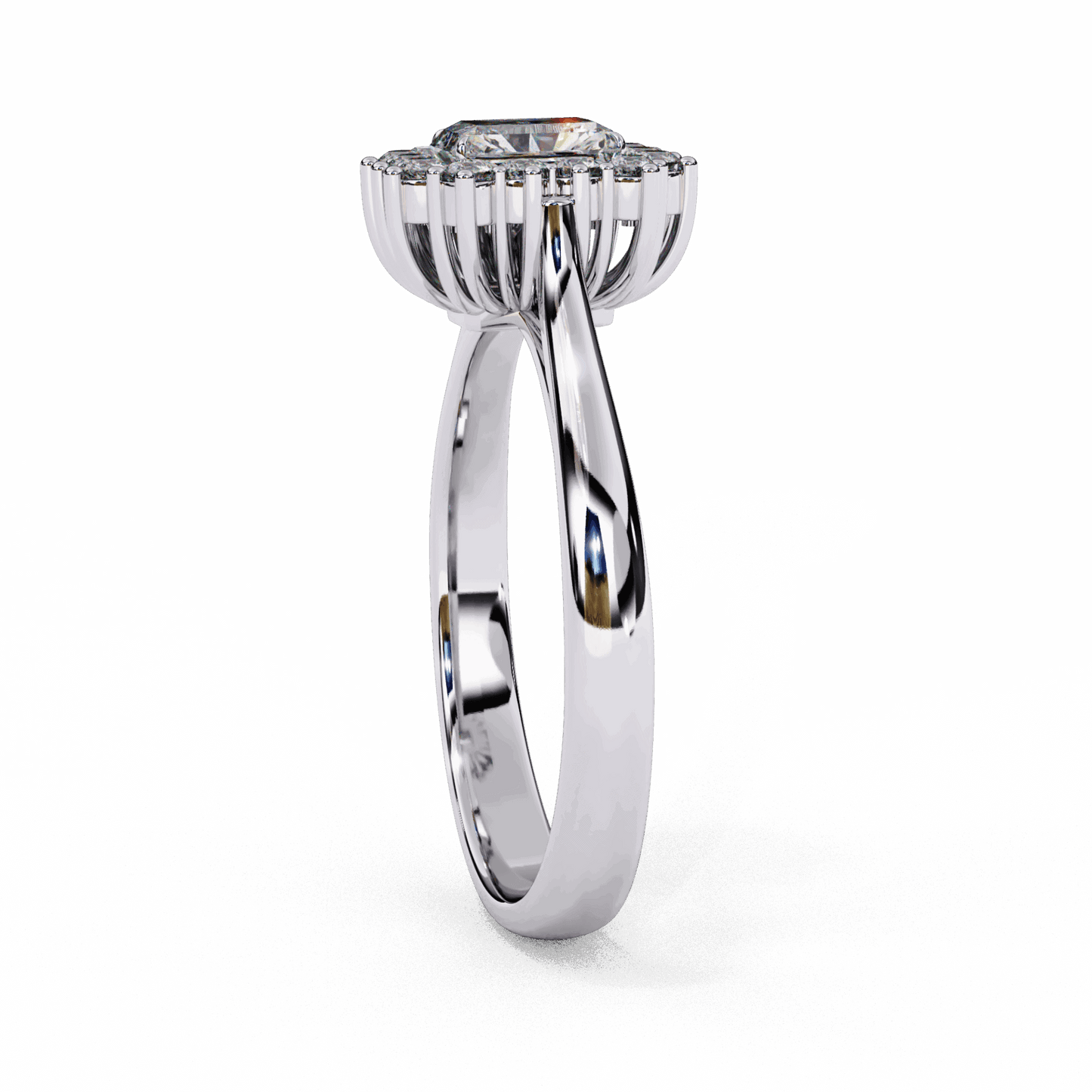 0.5 Carat Emerald Timeless Solitaire Ring in Moissanite | House of Estara