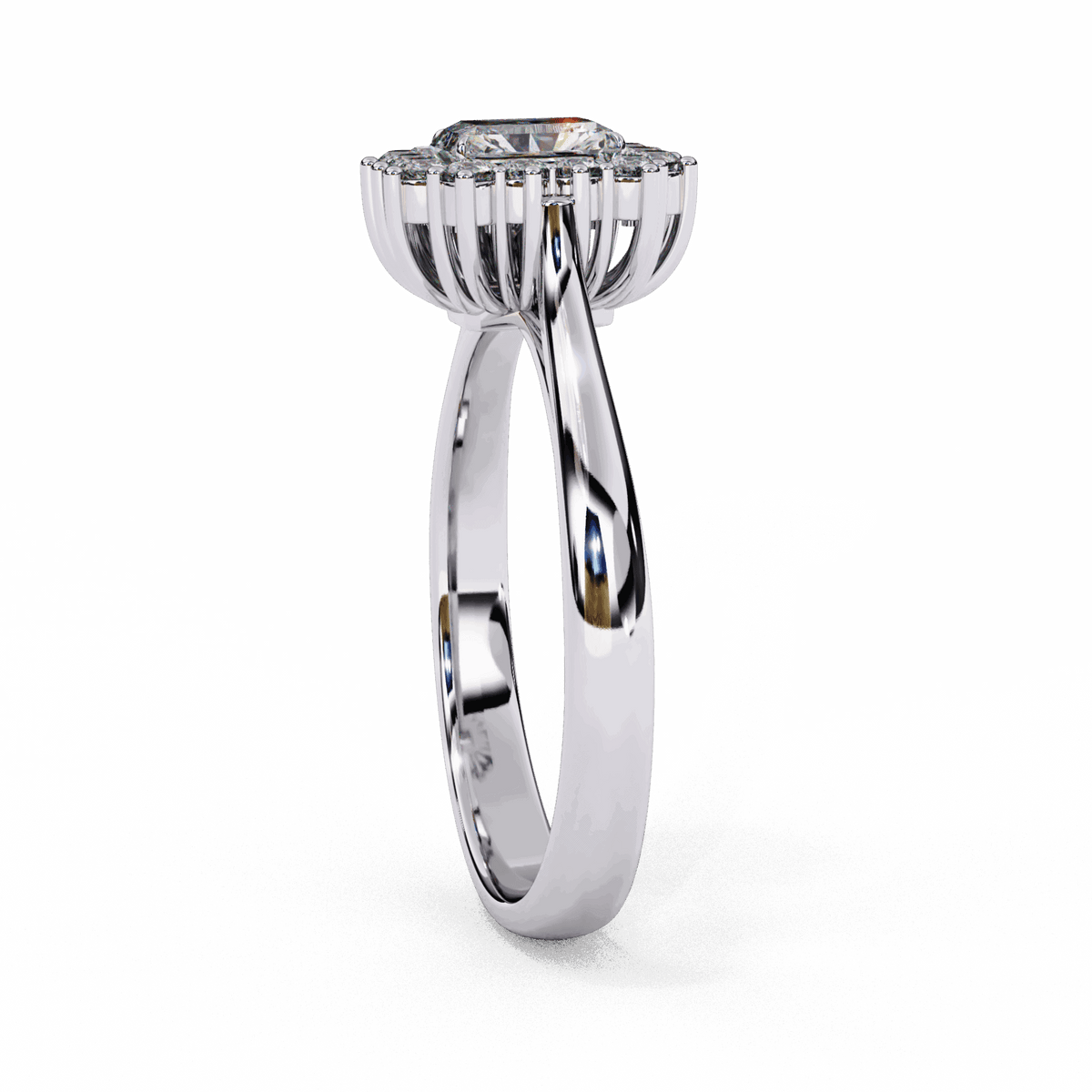 0.5 Carat Emerald Timeless Solitaire Ring in Moissanite | House of Estara