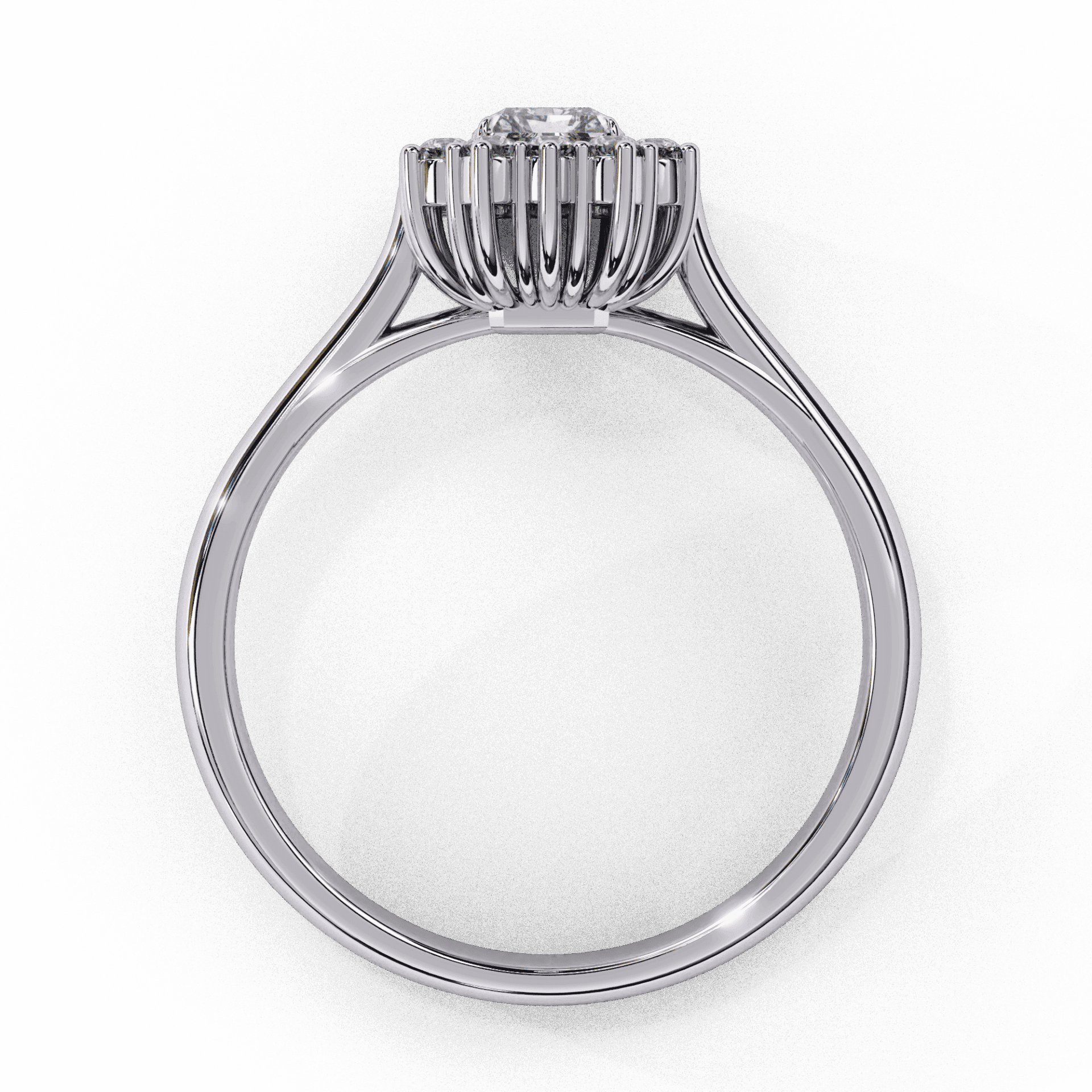 0.5 Carat Emerald Timeless Solitaire Ring in Moissanite | House of Estara