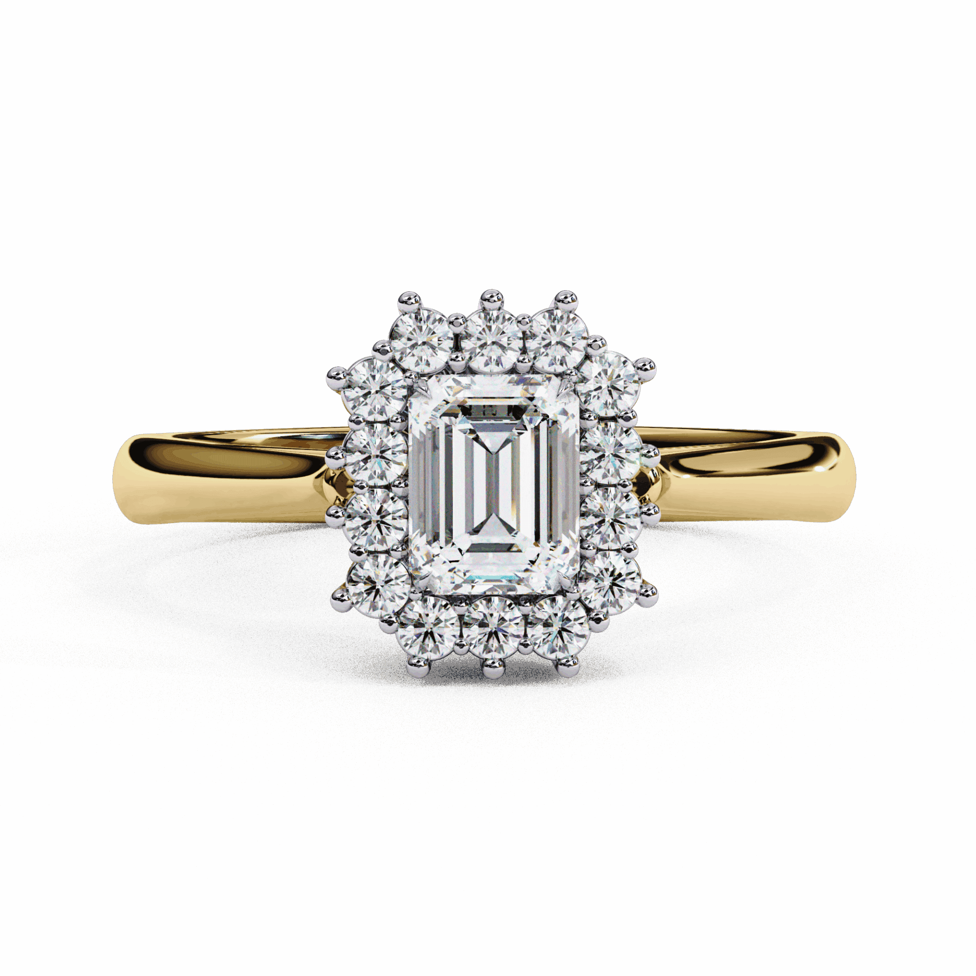 0.5 Carat Emerald Timeless Solitaire Ring in Moissanite | House of Estara