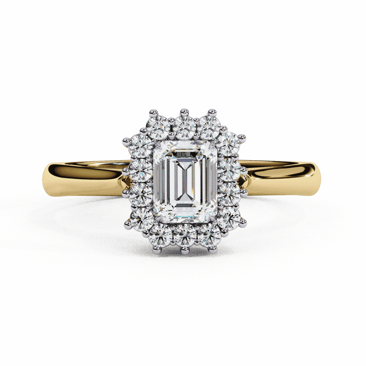 0.5 Carat Emerald Timeless Solitaire Ring in Moissanite | House of Estara