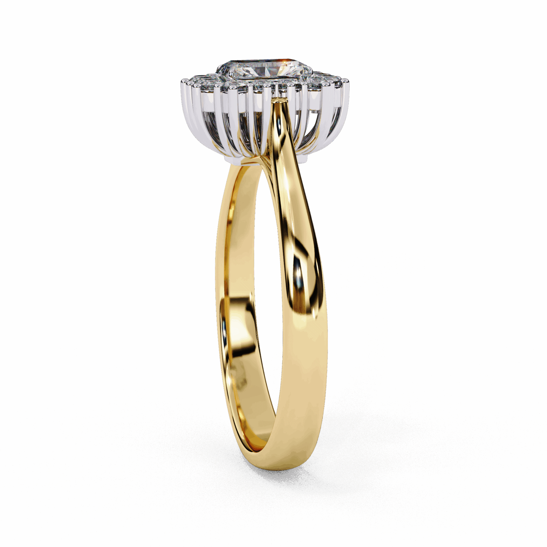 0.5 Carat Emerald Timeless Solitaire Ring in Moissanite | House of Estara