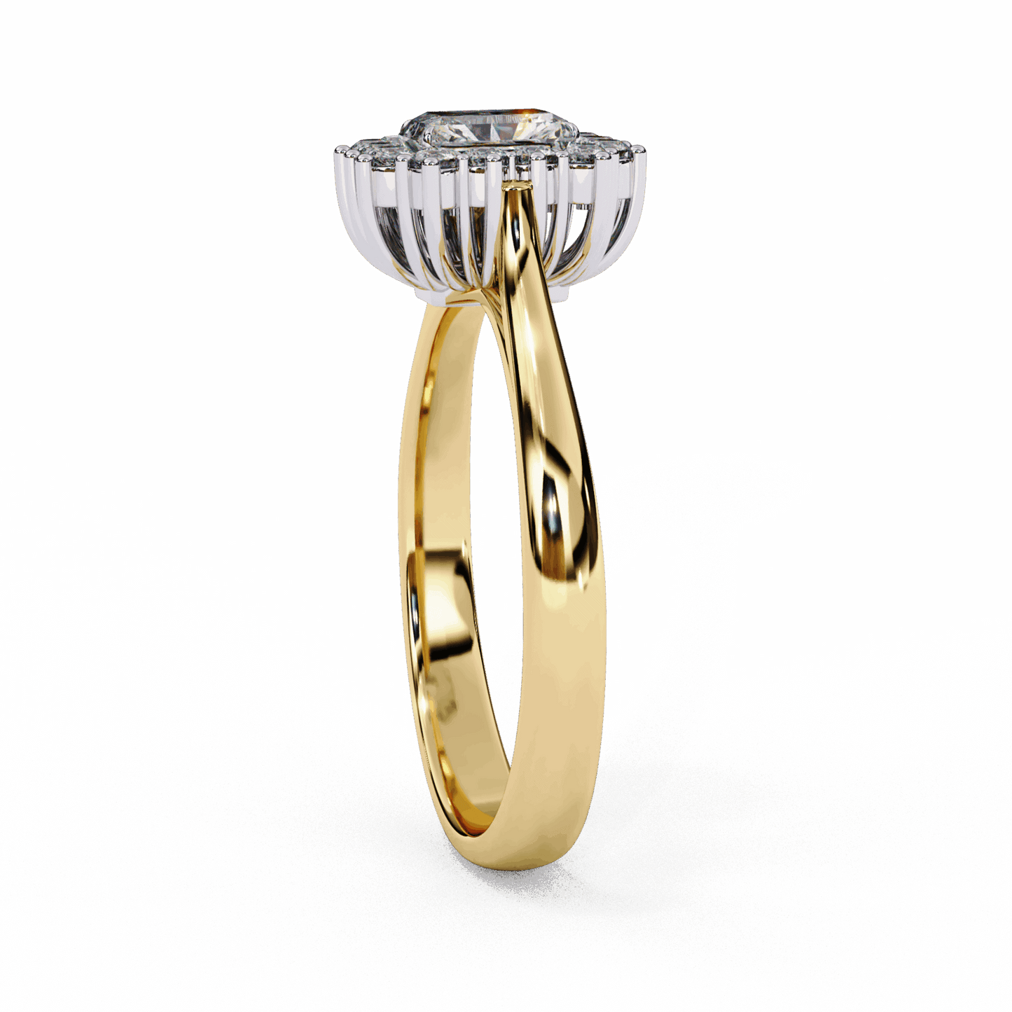 0.5 Carat Emerald Timeless Solitaire Ring in Moissanite | House of Estara