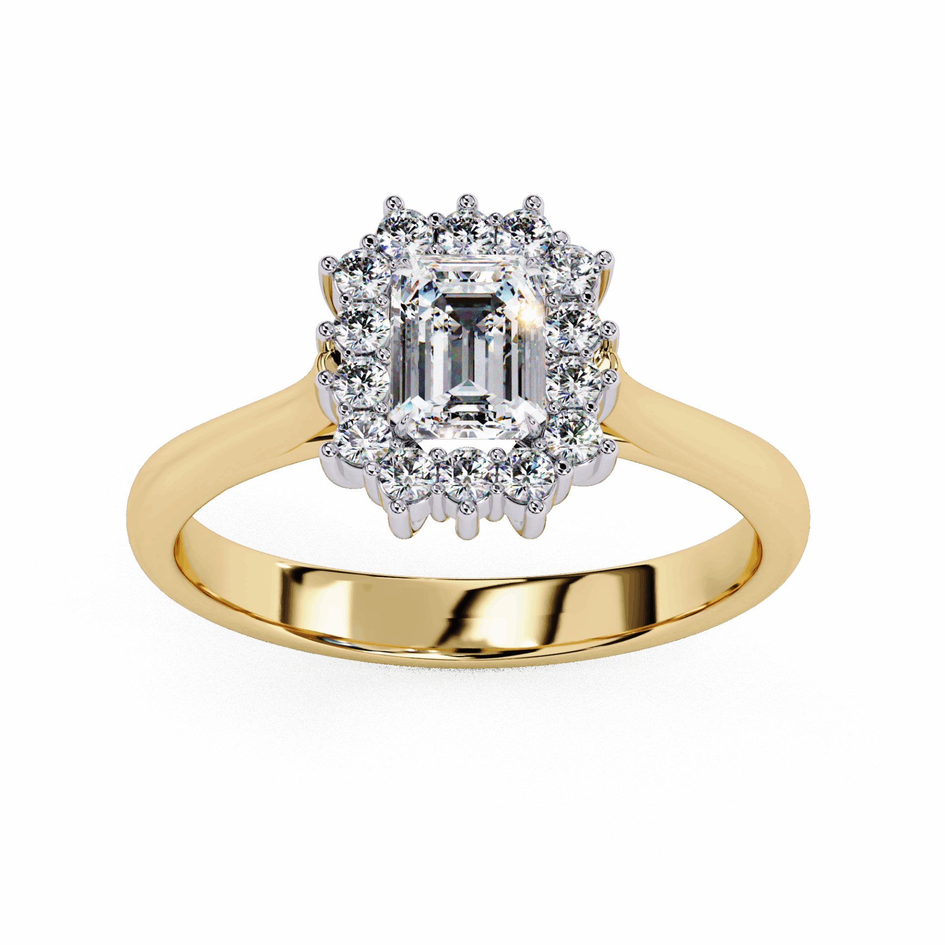 0.5 Carat Emerald Timeless Solitaire Ring in Moissanite | House of Estara