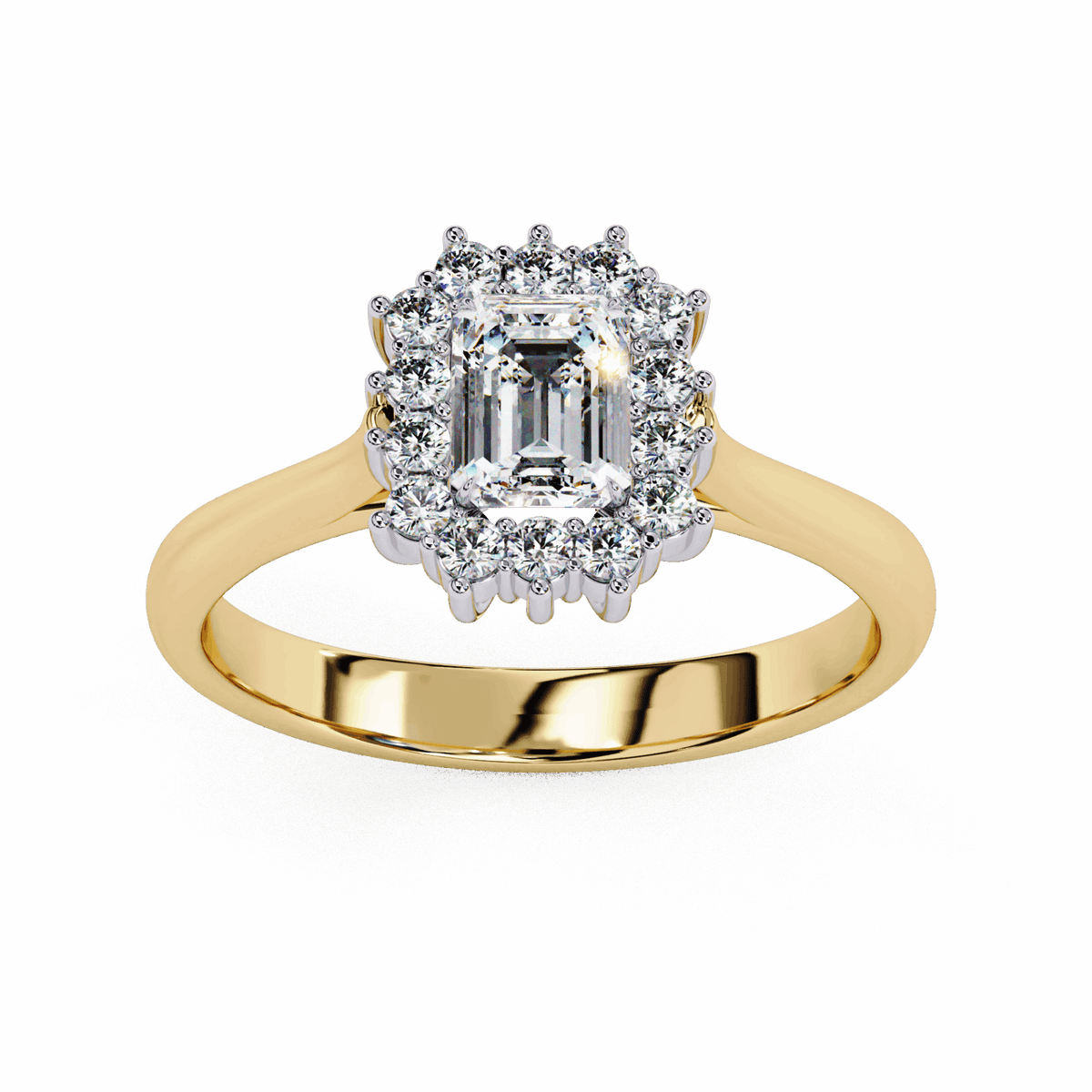 0.5 Carat Emerald Timeless Solitaire Ring in Moissanite | House of Estara