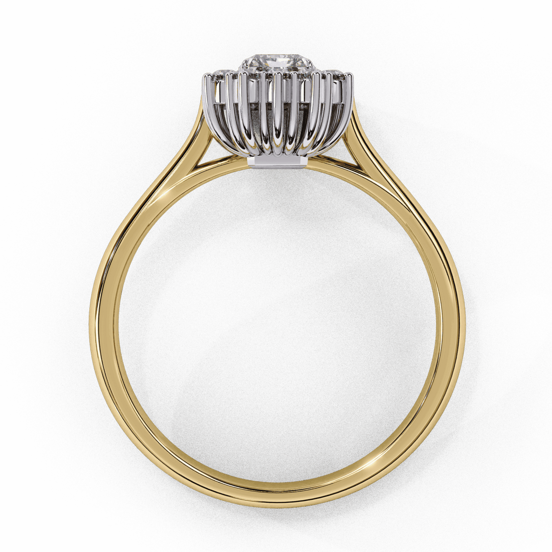 0.5 Carat Emerald Timeless Solitaire Ring in Moissanite | House of Estara