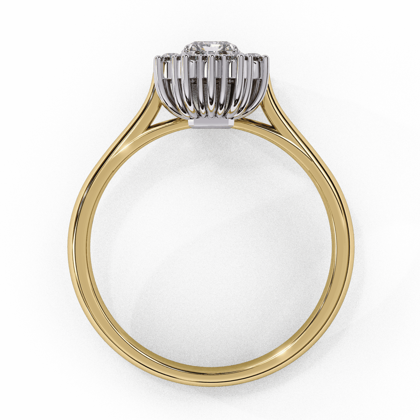 0.5 Carat Emerald Timeless Solitaire Ring in Moissanite | House of Estara