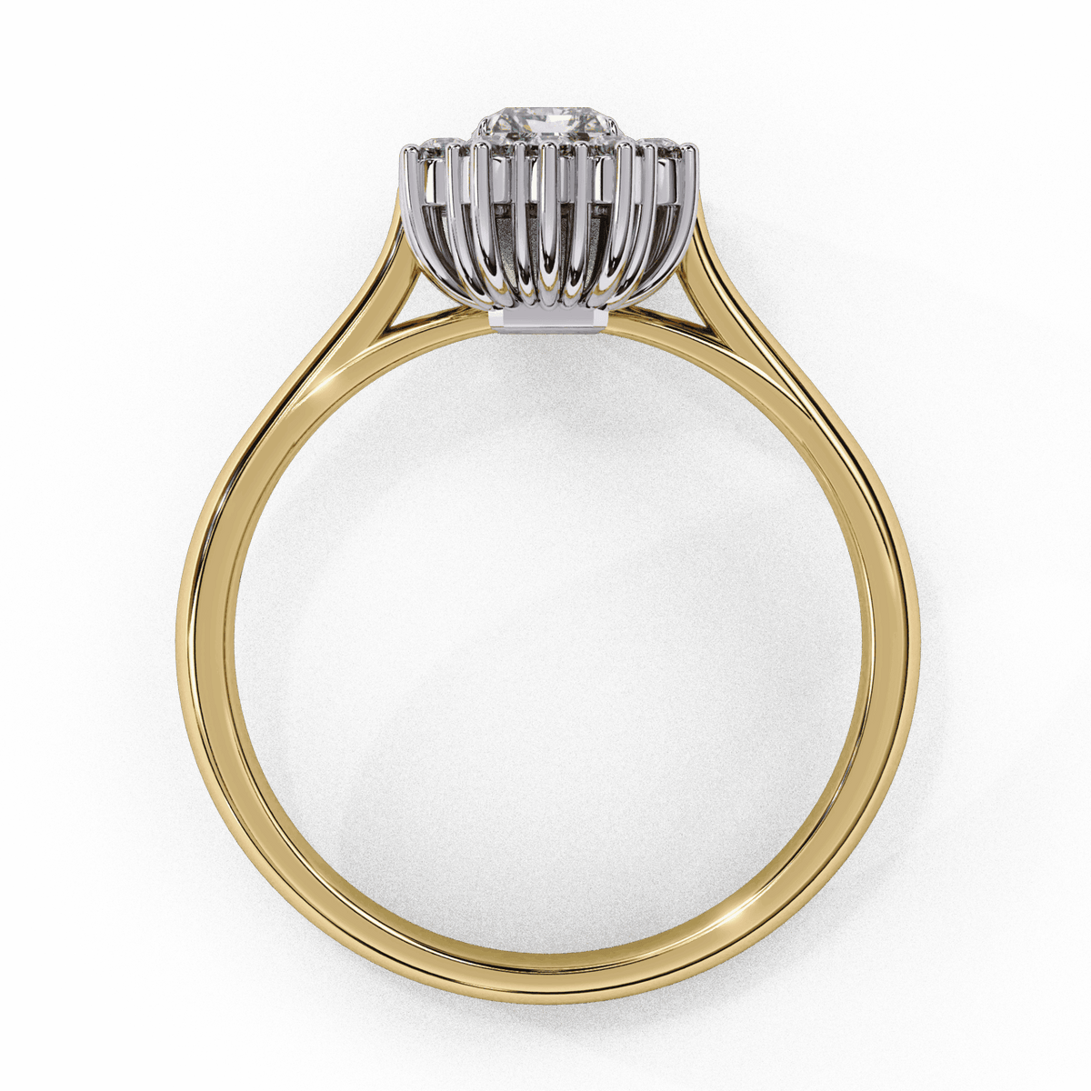 0.5 Carat Emerald Timeless Solitaire Ring in Moissanite | House of Estara