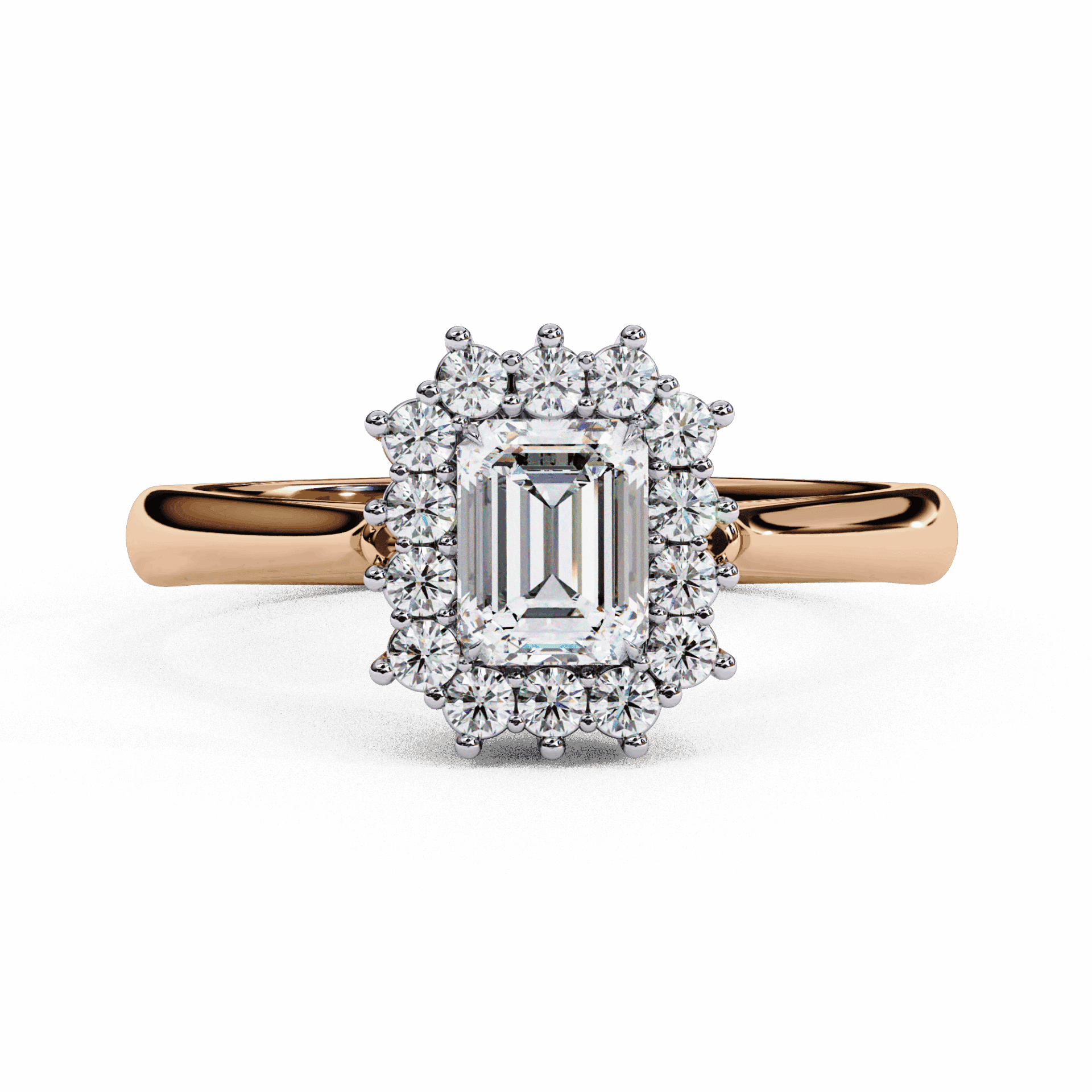 0.5 Carat Emerald Timeless Solitaire Ring in Moissanite | House of Estara