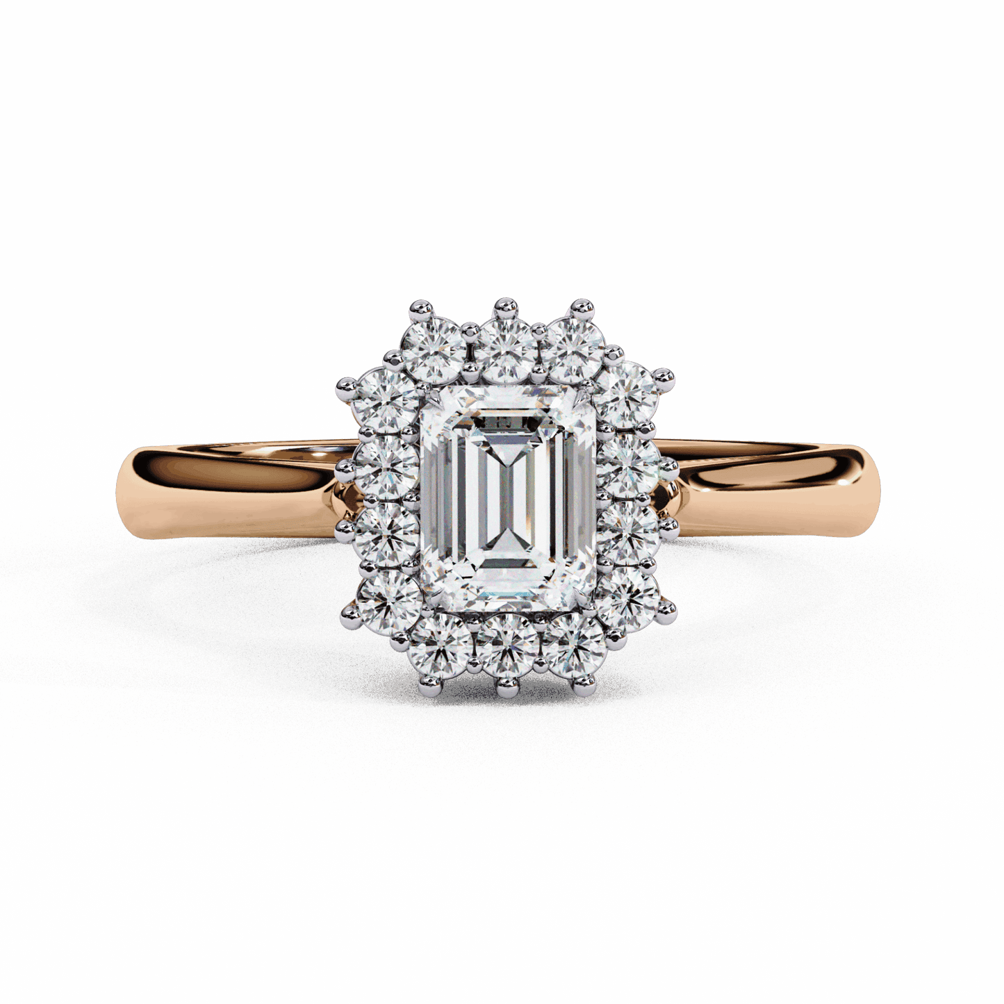 0.5 Carat Emerald Timeless Solitaire Ring in Moissanite | House of Estara