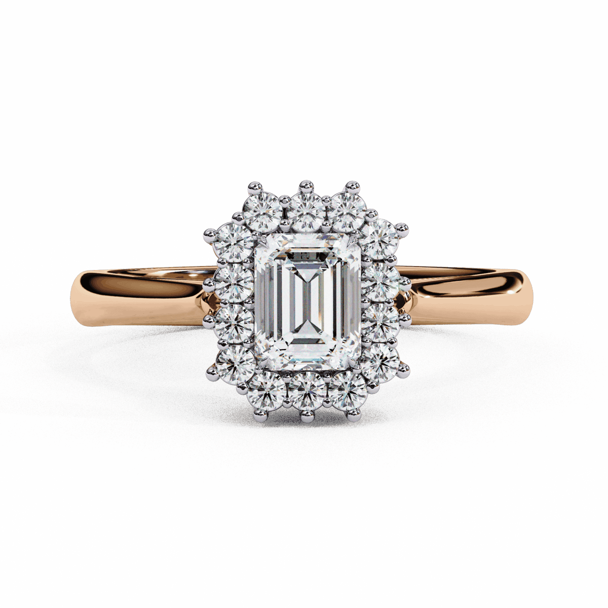 0.5 Carat Emerald Timeless Solitaire Ring in Moissanite | House of Estara