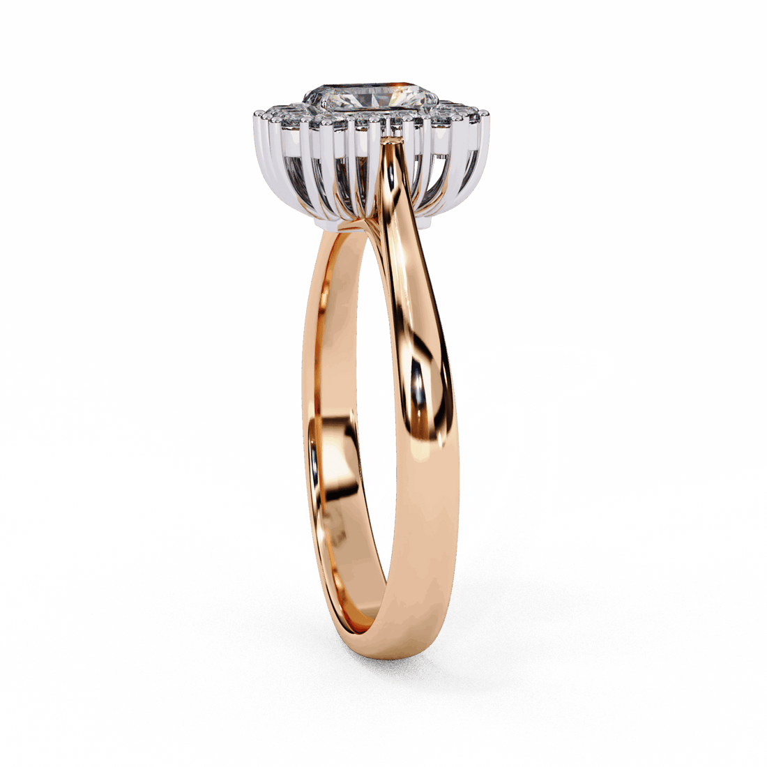 0.5 Carat Emerald Timeless Solitaire Ring in Moissanite | House of Estara