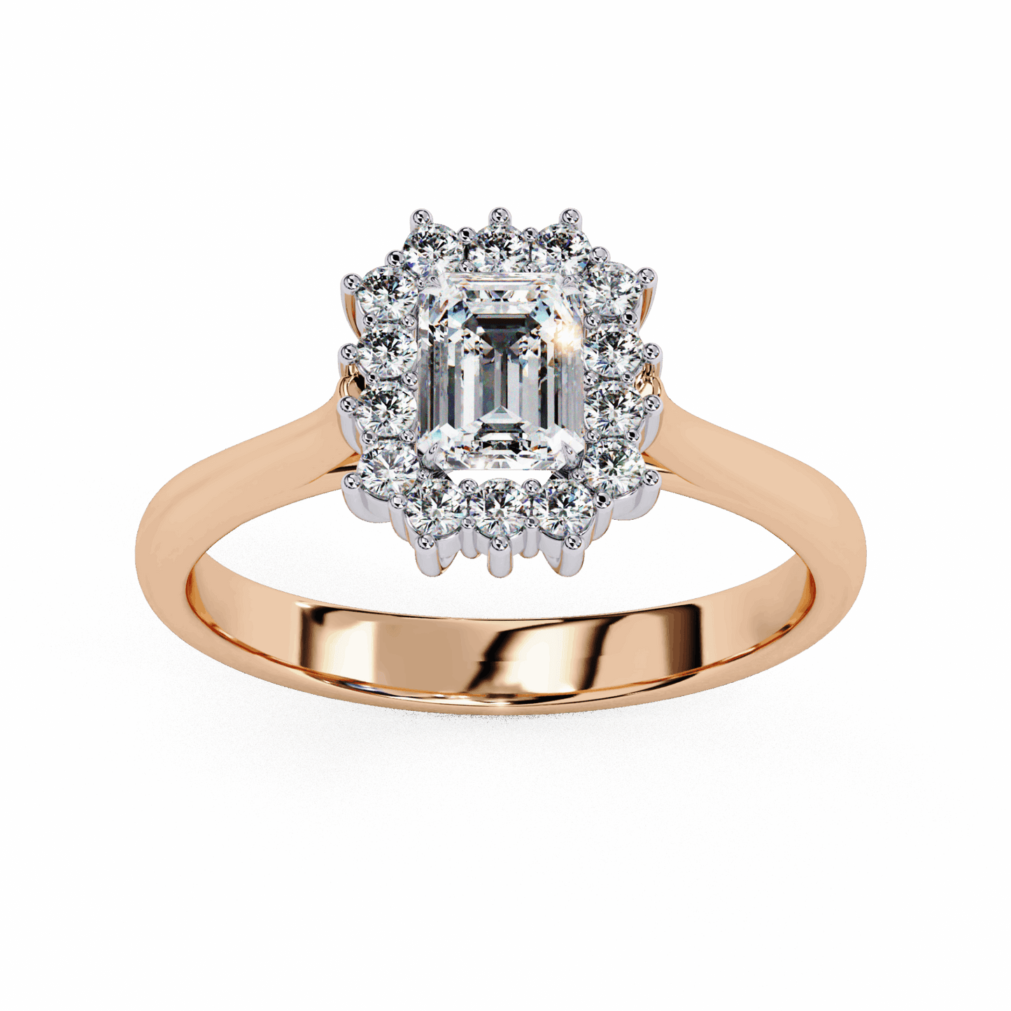 0.5 Carat Emerald Timeless Solitaire Ring in Moissanite | House of Estara