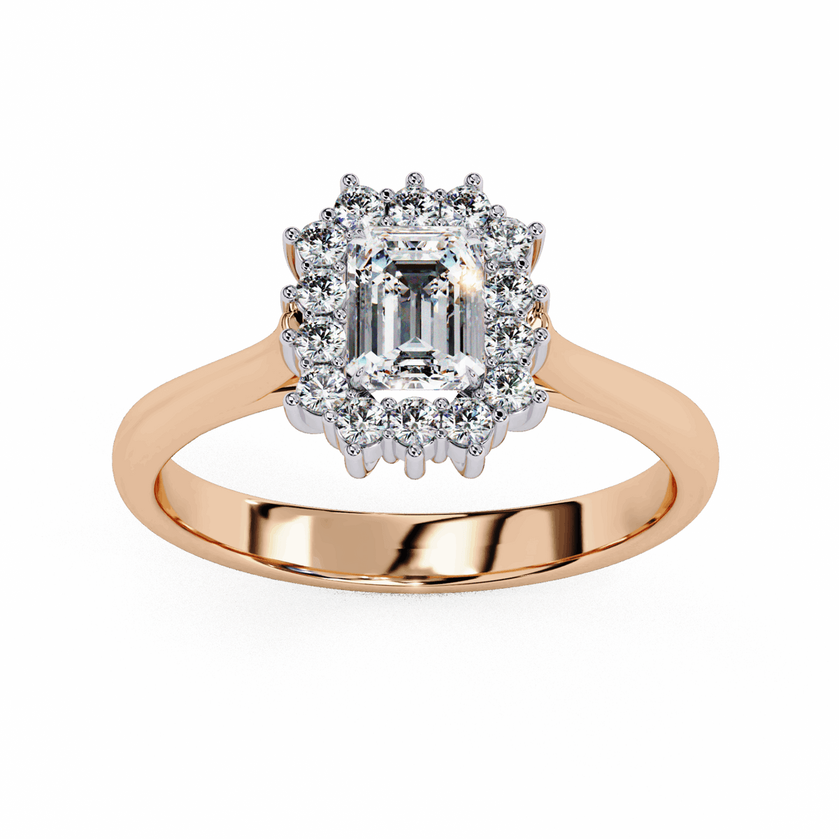 0.5 Carat Emerald Timeless Solitaire Ring in Moissanite | House of Estara