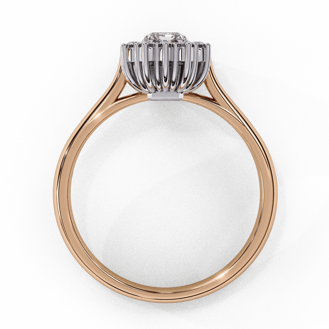 0.5 Carat Emerald Timeless Solitaire Ring in Moissanite | House of Estara